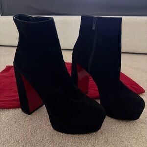 Christian Louboutin Movida 130 suede ankle boots